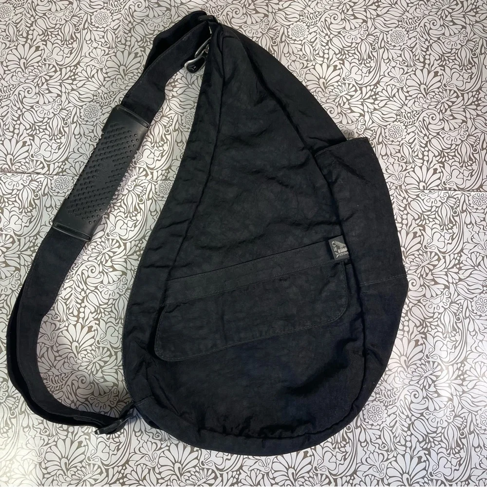 AmeriBag Black Shoulder Bag Sling Purse